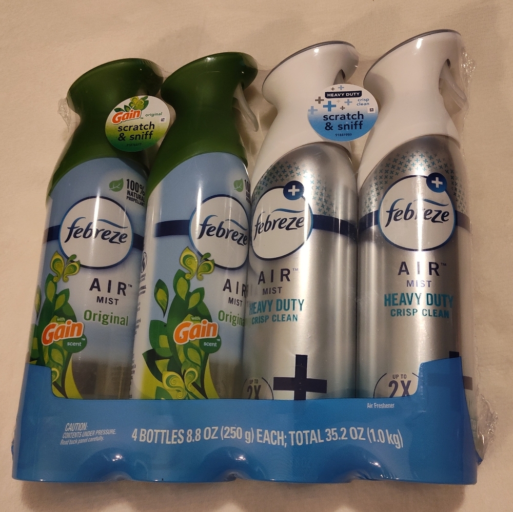 NWT! Febreze 4pk Air Freshener Sprays
